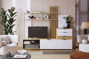 БЕРИ Гостиная (модульная) белое дерево в Тарко-Сале - tarko-sale.mebel24.online | фото