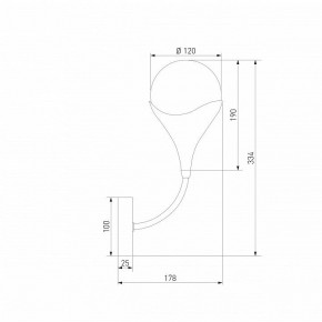 Бра Eurosvet Calyx 60169/1 никель в Тарко-Сале - tarko-sale.mebel24.online | фото 4