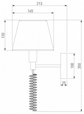 Бра Eurosvet Charuel 60148/1 матовое золото в Тарко-Сале - tarko-sale.mebel24.online | фото