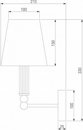 Бра Eurosvet Conso 60145/1 латунь в Тарко-Сале - tarko-sale.mebel24.online | фото 4