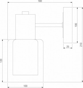 Бра Eurosvet Notion 70219/1 черный/античная бронза в Тарко-Сале - tarko-sale.mebel24.online | фото 4