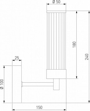 Бра Eurosvet Oriens 60166/1 латунь в Тарко-Сале - tarko-sale.mebel24.online | фото 2