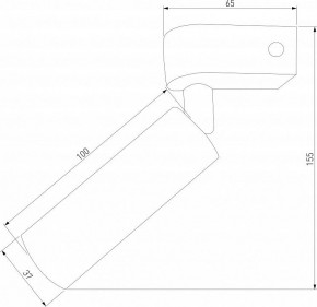 Бра Eurosvet Pitch 20143/1 LED черный в Тарко-Сале - tarko-sale.mebel24.online | фото 2
