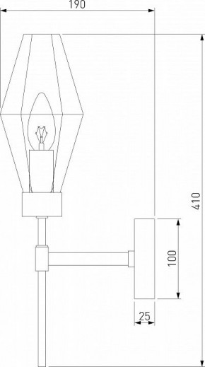 Бра Eurosvet Prism 60143/1 хром в Тарко-Сале - tarko-sale.mebel24.online | фото 2