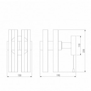 Бра Eurosvet Spada 70116/1 черный в Тарко-Сале - tarko-sale.mebel24.online | фото 4