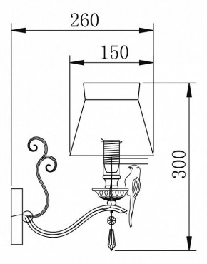 Бра Maytoni Bird ARM013-01-W в Тарко-Сале - tarko-sale.mebel24.online | фото 2