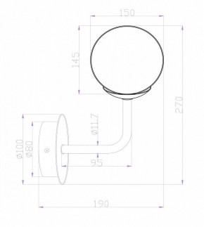Бра Maytoni Erich MOD221-WL-01-N в Тарко-Сале - tarko-sale.mebel24.online | фото 3