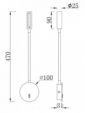 Бра Maytoni Stem C035WL-L3B3K в Тарко-Сале - tarko-sale.mebel24.online | фото 7