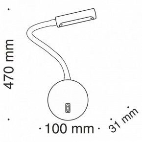 Бра Maytoni Stem C035WL-L3CH3K в Тарко-Сале - tarko-sale.mebel24.online | фото 6