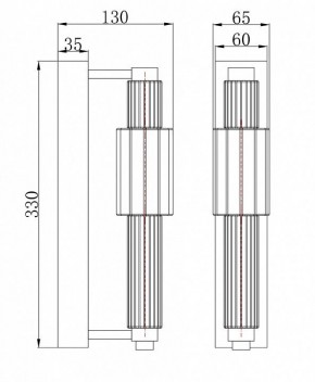 Бра Maytoni Verticale MOD308WL-L9GR3K в Тарко-Сале - tarko-sale.mebel24.online | фото 3
