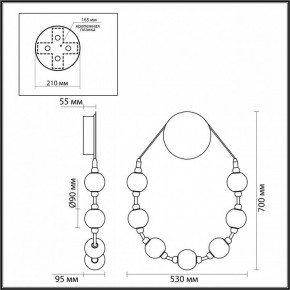 Бра Odeon Light Crystal 5007/25WL в Тарко-Сале - tarko-sale.mebel24.online | фото 4