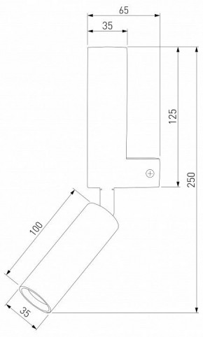 Бра с подсветкой Eurosvet Pitch 40020/1 LED латунь в Тарко-Сале - tarko-sale.mebel24.online | фото 3