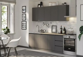 ЧЕЛСИ Кухонный гарнитур 2,0 м (Графит) в Тарко-Сале - tarko-sale.mebel24.online | фото