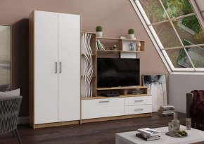 ДАРЬЯ Гостиная (Дуб Вотан/Белый глянец) в Тарко-Сале - tarko-sale.mebel24.online | фото
