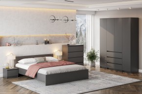 ДЕНВЕР Шкаф четырехстворчатый (Графит серый) в Тарко-Сале - tarko-sale.mebel24.online | фото 3