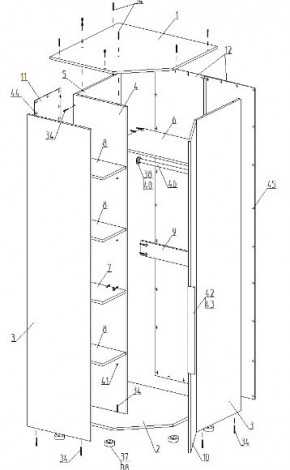 Детская "Лео" (модульная) в Тарко-Сале - tarko-sale.mebel24.online | фото 16