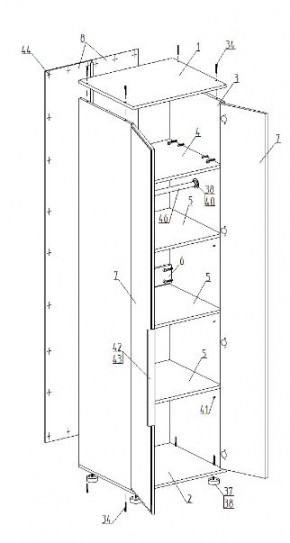 Детская "Лео" (модульная) в Тарко-Сале - tarko-sale.mebel24.online | фото 9