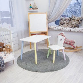 Детский комплект стол и стул «Корона» Rolti Baby (белый/цветной, массив березы/мдф) в Тарко-Сале - tarko-sale.mebel24.online | фото 2