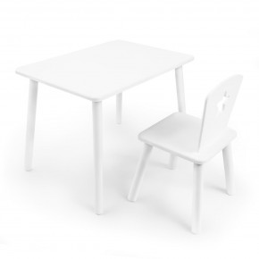 Детский комплект стол и стул «Звезда» Rolti Baby (белый/белый, массив березы/мдф) в Тарко-Сале - tarko-sale.mebel24.online | фото 1