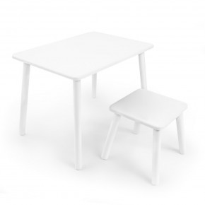 Детский комплект стол и табурет Rolti Baby (белая столешница/белое сиденье/белые ножки) в Тарко-Сале - tarko-sale.mebel24.online | фото 1