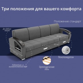 Диван Колизей-2 с выдвижной оттоманкой (ППУ) в Тарко-Сале - tarko-sale.mebel24.online | фото 35