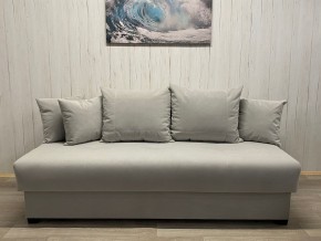 Диван Комфорт-1 (НПБ) велюр Luma 13 св.серый в Тарко-Сале - tarko-sale.mebel24.online | фото