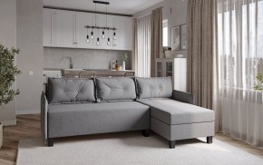 Диван-кровать угловой Киркас серый, ткань рогожка в Тарко-Сале - tarko-sale.mebel24.online | фото 2