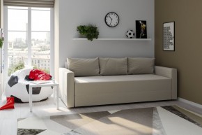 Диван-кровать Вало светло-серый, ткань рогожка в Тарко-Сале - tarko-sale.mebel24.online | фото 2
