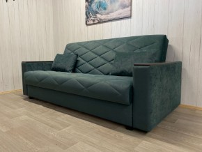 Диван Престиж-15 (НПБ+МДФ) велюр Sensey bottle green в Тарко-Сале - tarko-sale.mebel24.online | фото