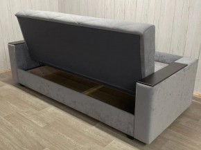 Диван Престиж-15 (НПБ+МДФ) велюр Sensey silver в Тарко-Сале - tarko-sale.mebel24.online | фото 4