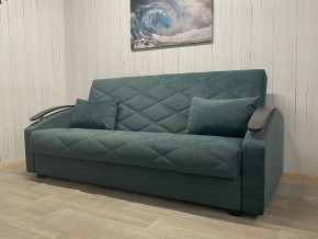 Диван Престиж-16 (НПБ+МДФ) велюр Sensey bottle green в Тарко-Сале - tarko-sale.mebel24.online | фото