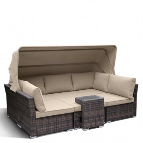Диван-трансформер из искусственного ротанга AFM-320B Brown в Тарко-Сале - tarko-sale.mebel24.online | фото 3