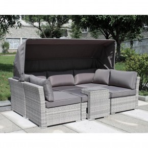 Диван-трансформер из искусственного ротанга AFM-320G Grey в Тарко-Сале - tarko-sale.mebel24.online | фото 1