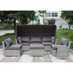 Диван-трансформер из искусственного ротанга AFM-320G Grey в Тарко-Сале - tarko-sale.mebel24.online | фото 2