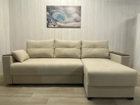 Диван угловой Комфорт-3 (НПБ+МДФ) велюр Luma 01 в Тарко-Сале - tarko-sale.mebel24.online | фото