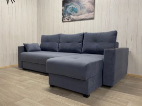 Диван угловой Комфорт-3 (НПБ+МДФ) велюр Monaco 13 в Тарко-Сале - tarko-sale.mebel24.online | фото 2