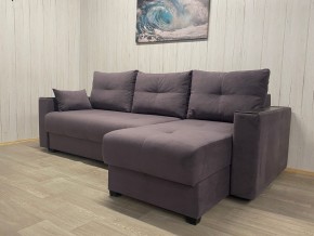 Диван угловой Комфорт-3 (НПБ+МДФ) велюр Monaco 8 в Тарко-Сале - tarko-sale.mebel24.online | фото