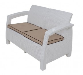 Диван Yalta Premium Sofa 2 Set (Ялта) белый (+подушки под спину) в Тарко-Сале - tarko-sale.mebel24.online | фото 1