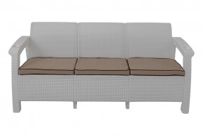 Диван Yalta Premium Sofa 3 Set (Ялта) белый (+подушки под спину) в Тарко-Сале - tarko-sale.mebel24.online | фото 2
