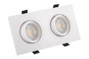 DK3022-WH Встраиваемый светильник, IP 20, 10 Вт, GU5.3, LED, белый, пластик в Тарко-Сале - tarko-sale.mebel24.online | фото 1