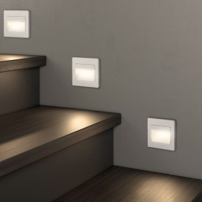 DK3050-WH Светильник встраиваемый в стену, IP 20, LED 3000, 1 Вт, белый, пластик в Тарко-Сале - tarko-sale.mebel24.online | фото 6