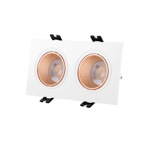 DK3072-WBR Встраиваемый светильник, IP 20, 10 Вт, GU5.3, LED, белый/бронзовый, пластик в Тарко-Сале - tarko-sale.mebel24.online | фото 1