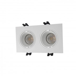 DK3072-WH Встраиваемый светильник, IP 20, 10 Вт, GU5.3, LED, белый/белый, пластик в Тарко-Сале - tarko-sale.mebel24.online | фото 1