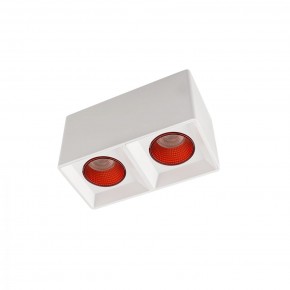 DK3085-WH+RD Светильник накладной IP 20, 10 Вт, GU5.3, LED, белый/красный, пластик в Тарко-Сале - tarko-sale.mebel24.online | фото 1