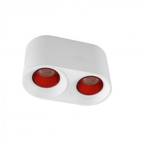 DK3096-WH+RD Светильник накладной IP 20, 10 Вт, GU5.3, LED, белый/красный, пластик в Тарко-Сале - tarko-sale.mebel24.online | фото 1