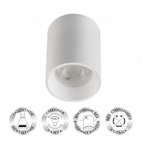 DK3110-WH Светильник накладной IP 20, 10 Вт, GU5.3, LED, белый, пластик в Тарко-Сале - tarko-sale.mebel24.online | фото 1