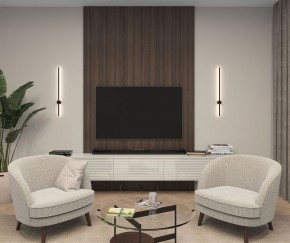 DK5012-BK Бра 800 мм, 3000К, IP20, 7 Вт, черный, алюминий в Тарко-Сале - tarko-sale.mebel24.online | фото 3