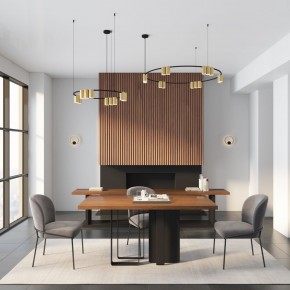 DK5060-BK+SG Бра ORBIT, IP20, 3000К, LED, 10 Вт, черный + сатинированное золото, алюминий в Тарко-Сале - tarko-sale.mebel24.online | фото 6