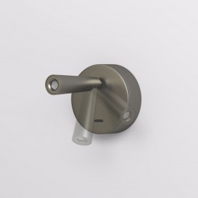 DK5072-DN Бра SHINE WALL со светодиодом, D104*H68, IP20, 3000К, 3W, RA?90, темный никель, алюминий в Тарко-Сале - tarko-sale.mebel24.online | фото 3