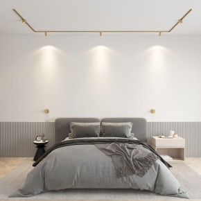 DK5072-SB Бра SHINE WALL со светодиодом, D104*H68, IP20, 3000К, 3W, RA?90, сатинированная латунь, алюминий в Тарко-Сале - tarko-sale.mebel24.online | фото 4